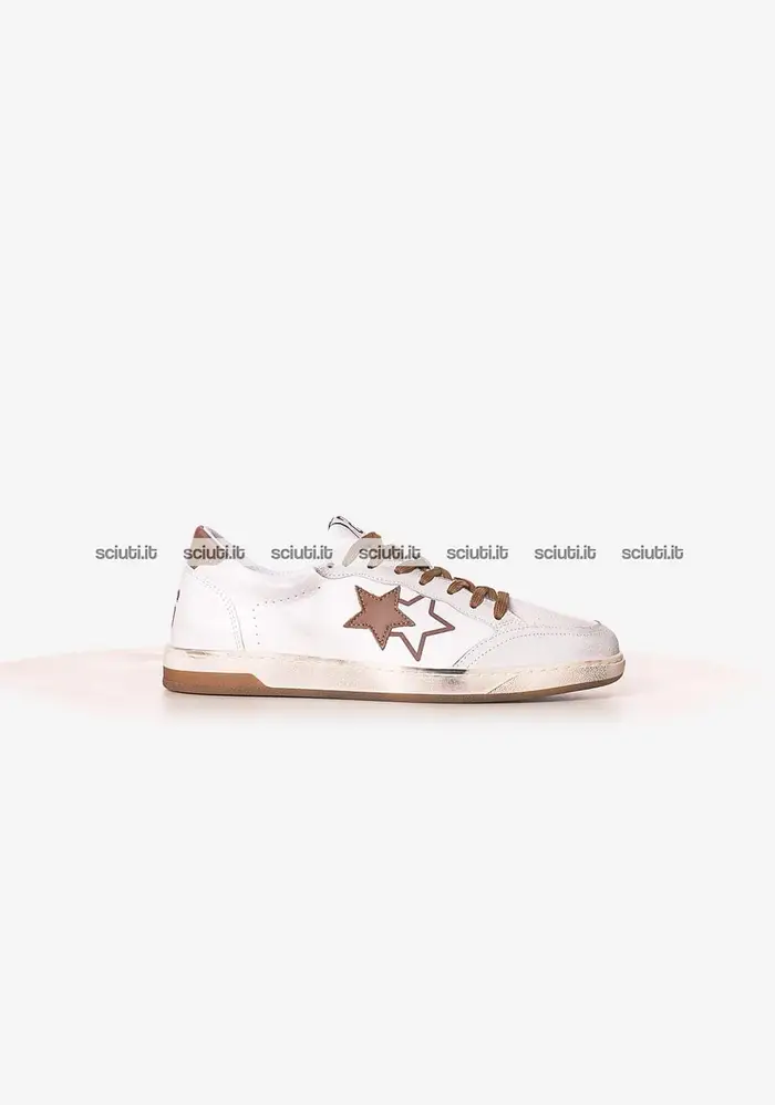 Scarpe 2star uomo bianco marrone Week star
