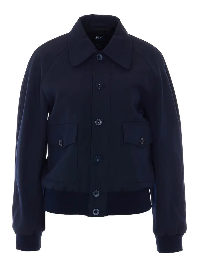A P C Giacca Blu