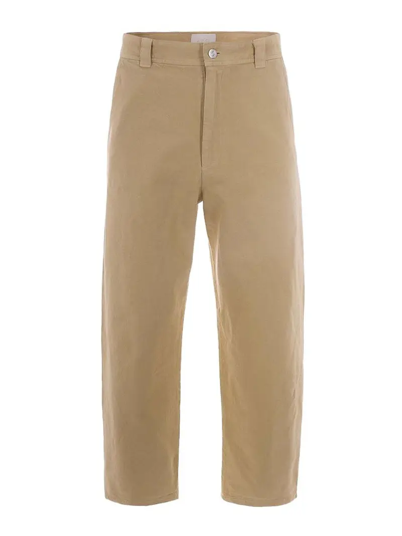 A P C Pantaloni Dritti Beige