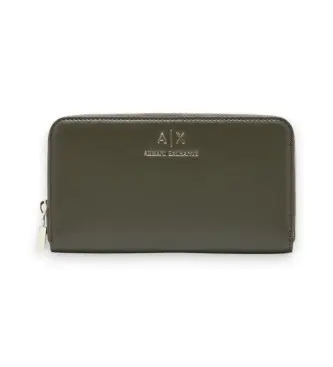 A|X Armani Exchange per donna XW000359AF12040U7043 Portafoglio Green Effect (OSFA), Casual, Verde, Poliestere