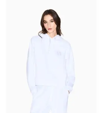 A|X Armani Exchange per donna XW000827AF13397U0002 Felpa bianca, Bianco, Casual, Viscosa