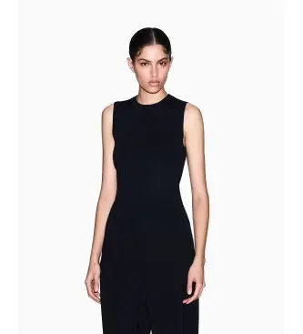 A|X Armani Exchange per donna XW001448AF10352UC001 Top Fusion nero, Casual, Viscosa, Senza maniche / cinghie