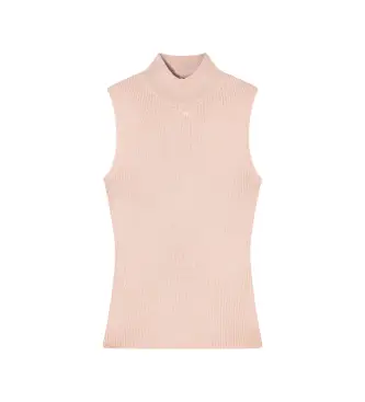 A|X Armani Exchange per donna XW001876AF11957M4014 Maglietta rosa finta, Casual, Viscosa, Senza maniche / cinghie