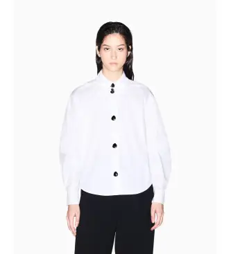 A|X Armani Exchange per donna XW002008AF18862U0002 Camicia bianca speciale, Bianco, Casual, Cotone, Classico, Manica lunga