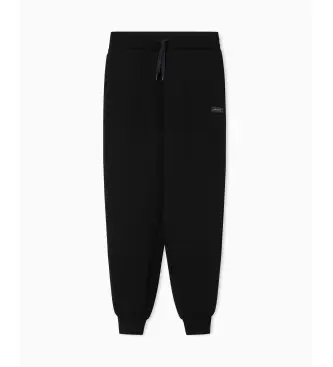 A|X Armani Exchange per donna XW002043AF21290UC001 Pantaloni da jogging neri a metà polpaccio, Nero, Casual, Viscosa