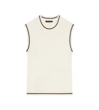 A|X Armani Exchange per donna XW002243AF10352U1003 Bianco perfetto, Casual, Poliestere, Senza maniche / cinghie