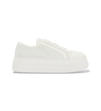 per donna XW002786AF23055M0107 Sneakers basse bianche (39), Bianco, Tessuto, 3 a 5cm, Stringhe, Sportivo