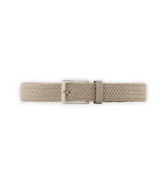 A|X Armani Exchange per uomo 9513693R863U1148 Cintura con piastra beige (90 cm), Casual, Sintetico