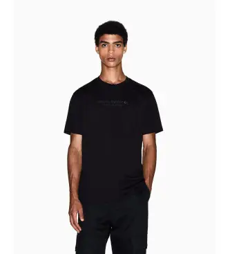 A|X Armani Exchange per uomo XM001280AF10361UC001 T-shirt normale con logo, Nero, Casual, Cotone, Manica corta