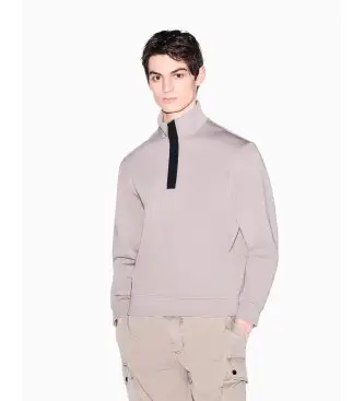 A|X Armani Exchange per uomo XM001295AF10818U6107 felpa elasticizzata beige, Casual, Cotone