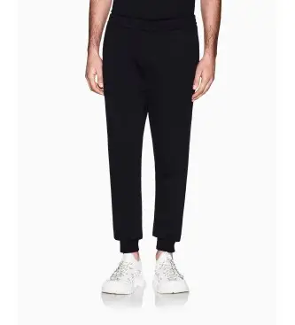 A|X Armani Exchange per uomo XM002227AF10830UC001 Pantaloni neri a vestibilità regolare, Nero, Casual, Cotone