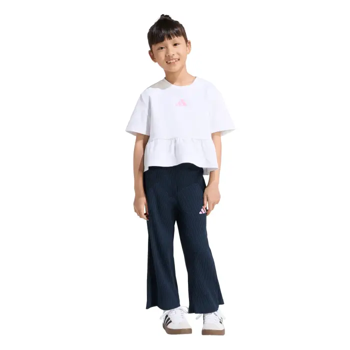 Adidas Completo t-shirt e pantaloni ragazza Seasonals Blanc