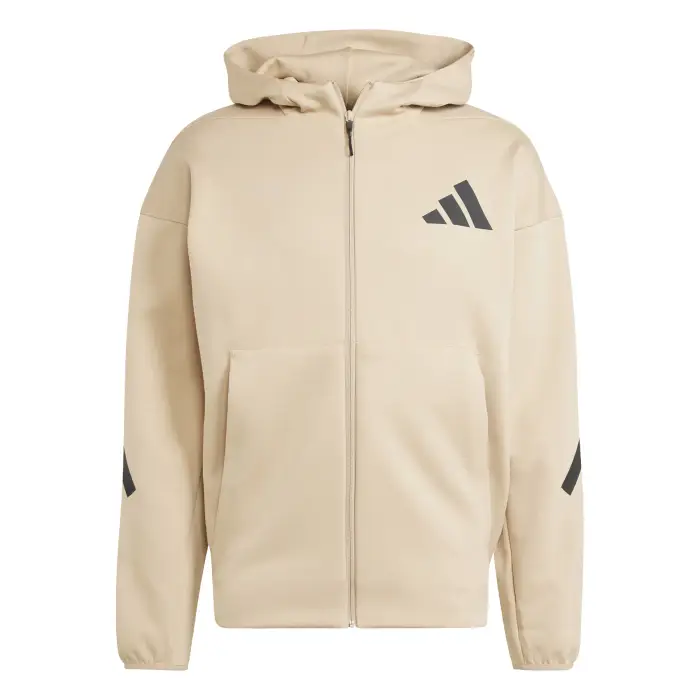 Felpa con cerniera a cappuccio adidas Z N E Beige