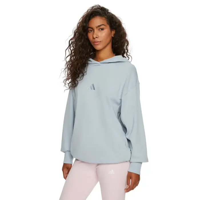 Felpa larga donna adidas All Szn Bleu