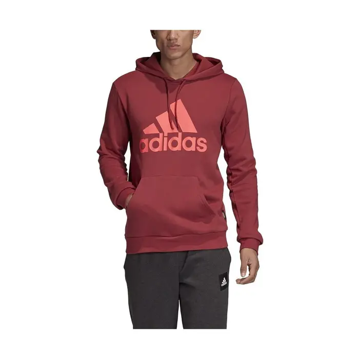 Felpe con cappuccio adidas MH Bos PO FT Bordeaux