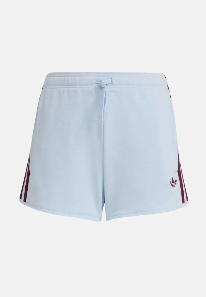 Shorts sportivo 3-Stripes Sprinter azzurro e bordeaux da bambina