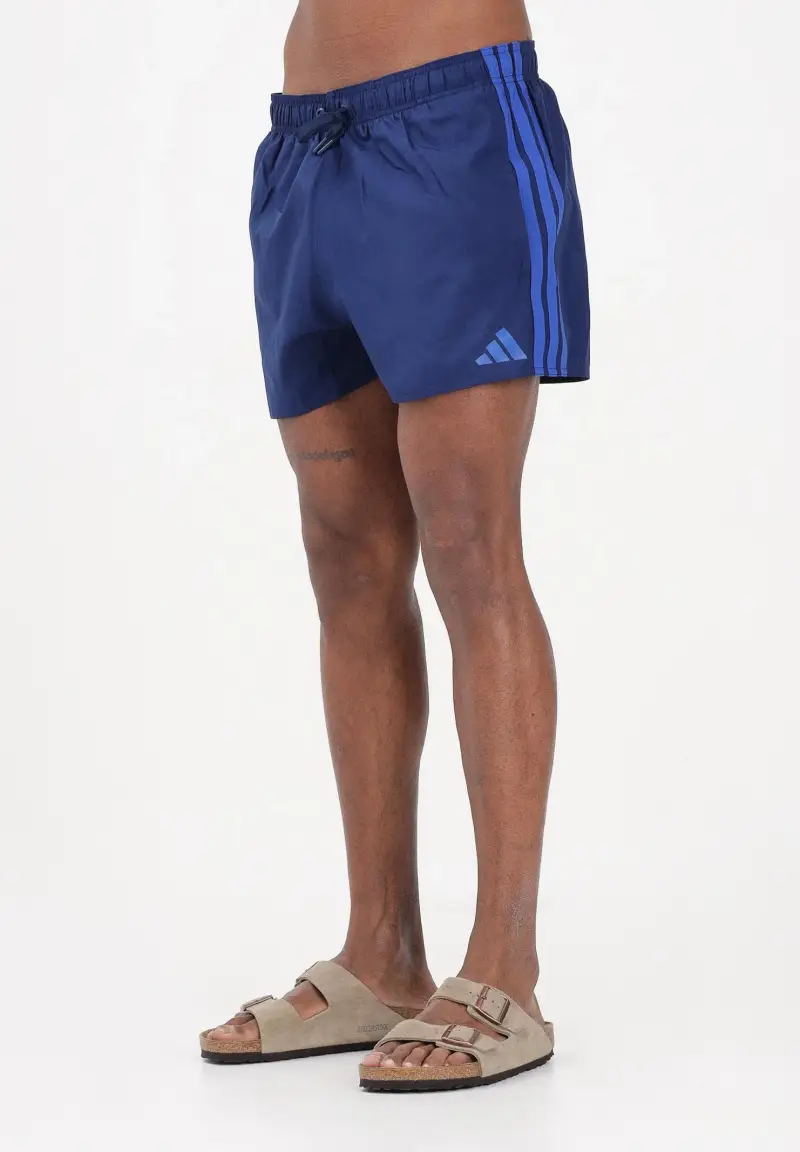 adidas performance Shorts mare 3 STRIPES blu da uomo