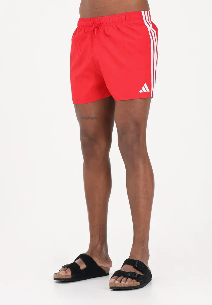 Shorts mare 3-Stripes rosso da uomo