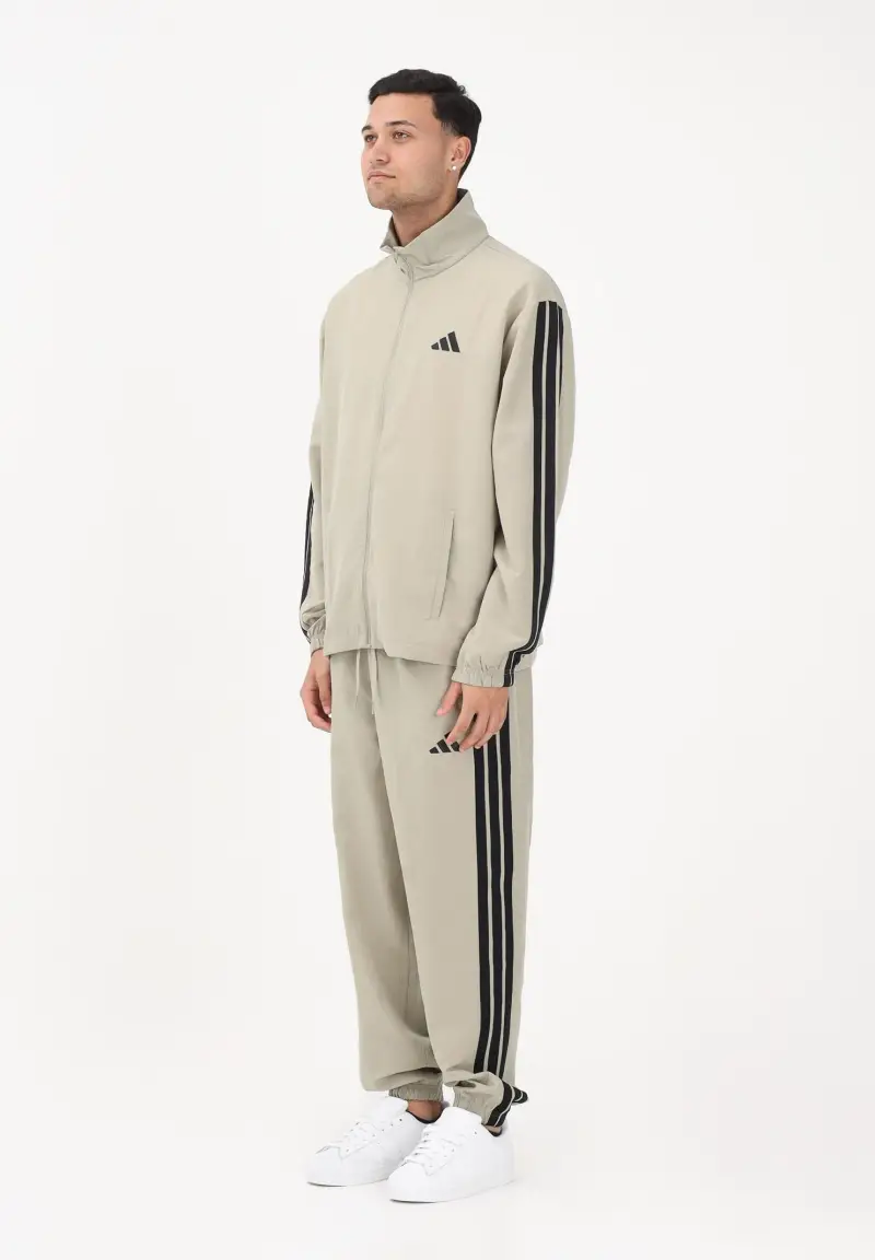 adidas performance Tuta 3 STRIPES WOVEN sabbia da uomo