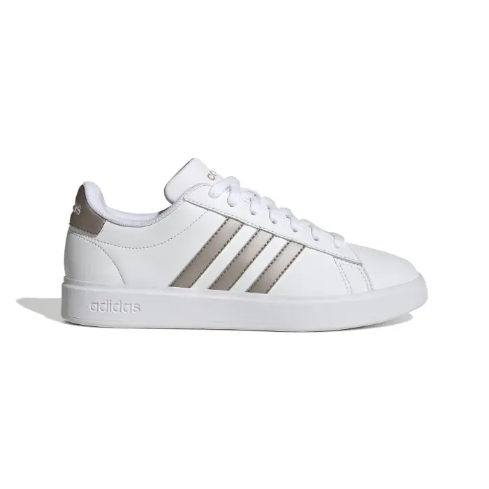 Scarpe da basket corte comode da donna adidas Grand Court Cloudfoam Blanc