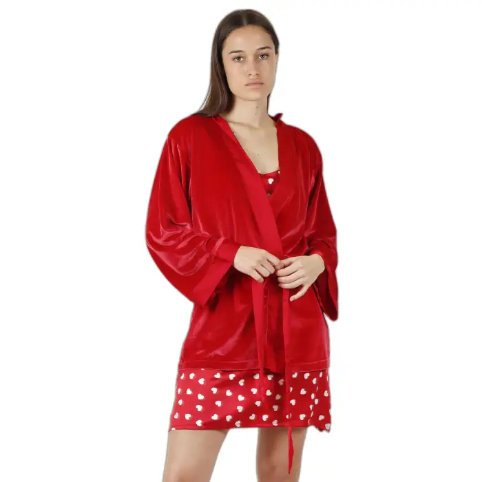 Accappatoio da notte a maniche lunghe donna Admas Classic