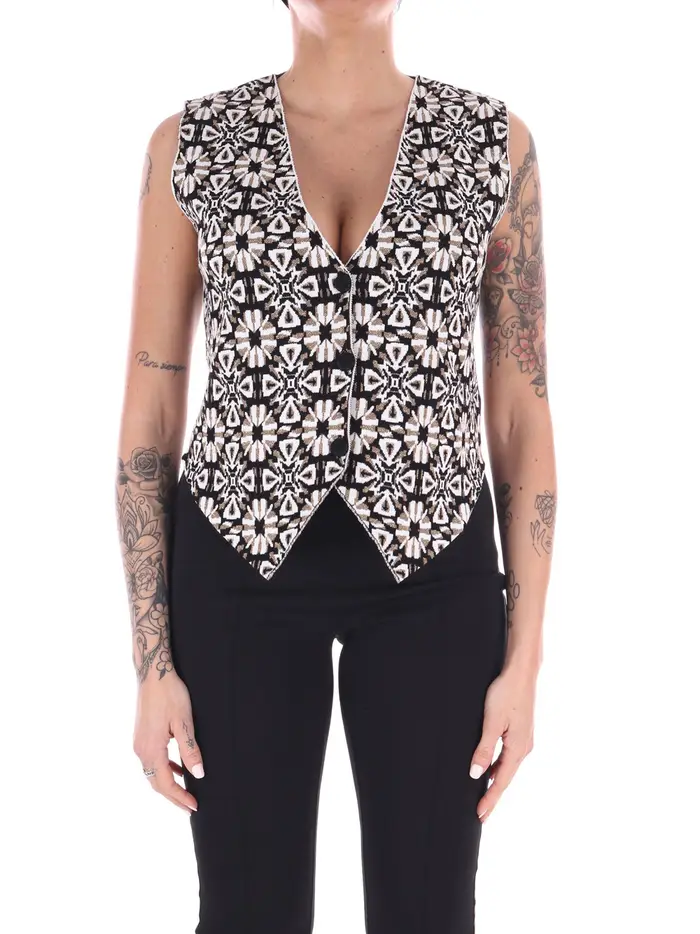 gilet akep da donna - nero