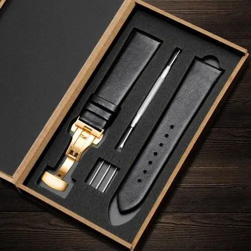 12 14 15 16 17 18 19 20 21 22mm Cinturino per orologio in vera pelle Nero Marrone Ultrasottile Morbido Grana liscia Accessori per uomo e donna 18mm