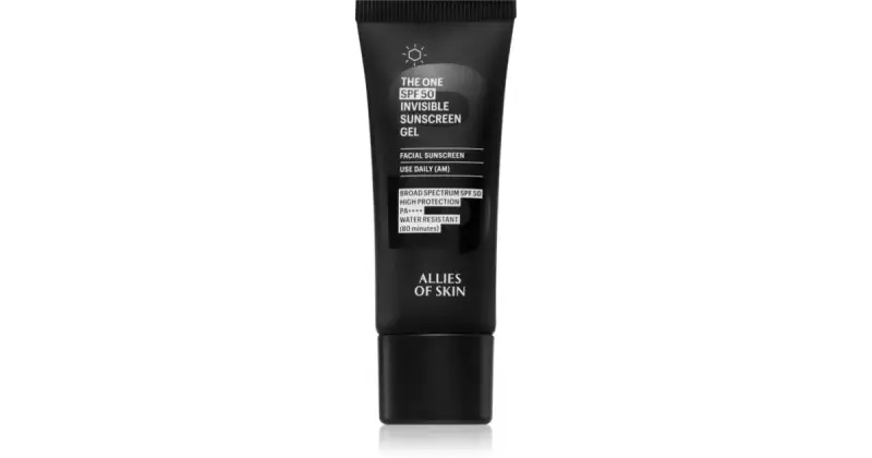 Allies of skin Deluxe The One SPF 50 Invisibile Gel crema abbronzante viso ad alta protezione UV SPF 50 20 ml