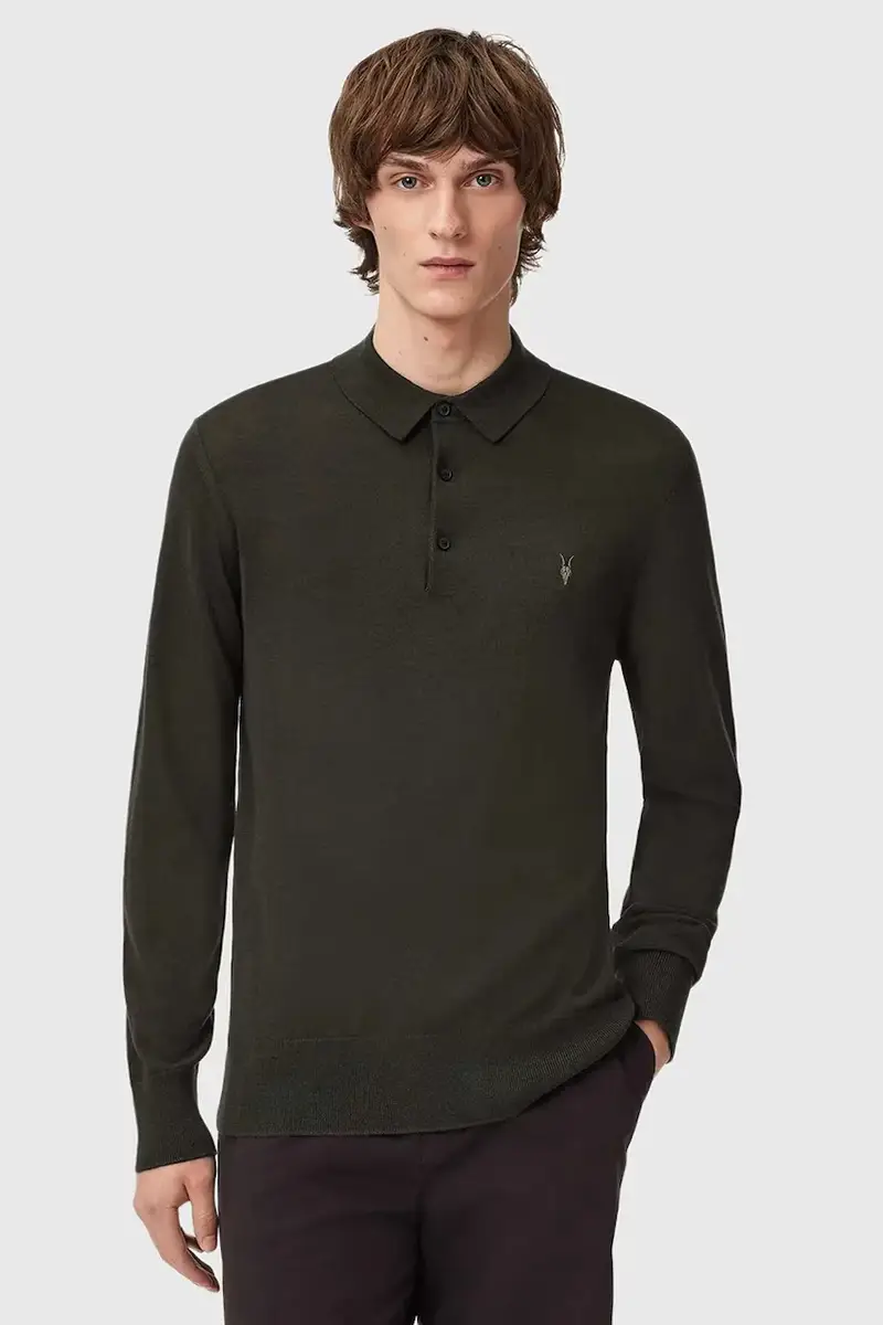 AllSaints maglione in lana MODE MERINO Verde