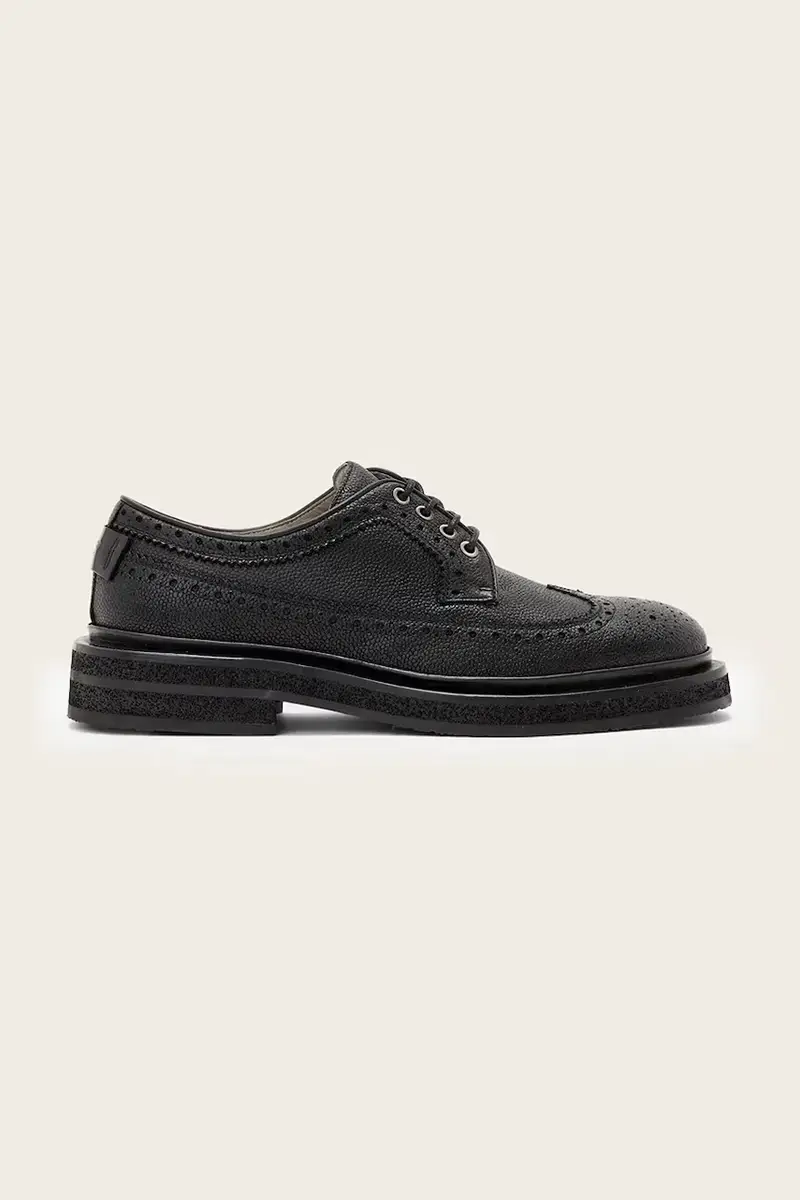 AllSaints scarpe in pelle Escher Brogue Nero