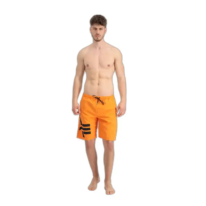 Pantaloncini da bagno stampati Alpha Industries Side Orange
