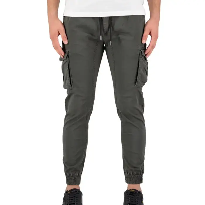 Pantaloni cargo in twill di cotone Alpha Industries Gris
