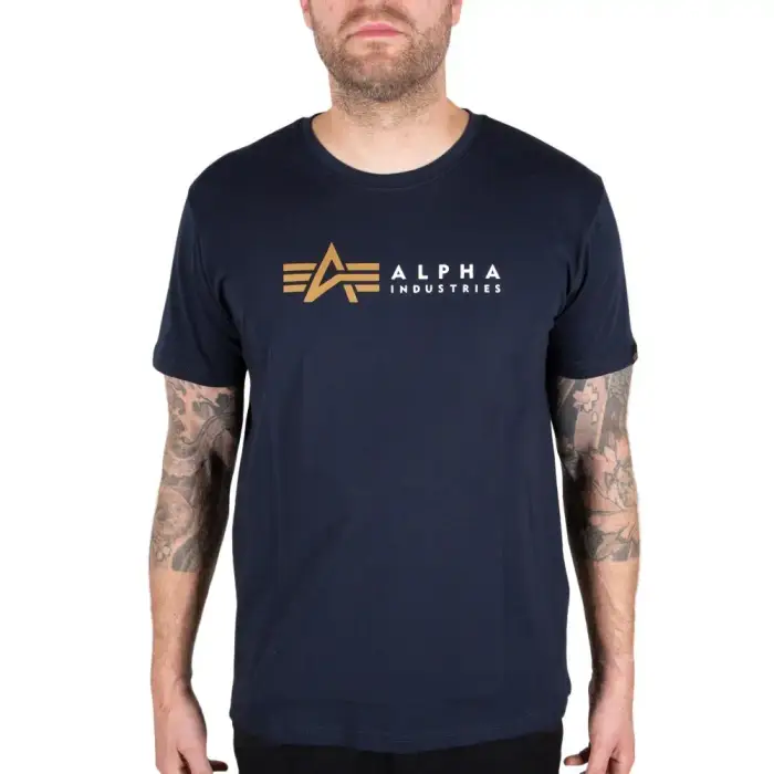 T-shirt Alpha Industries Alpha Label Bleu