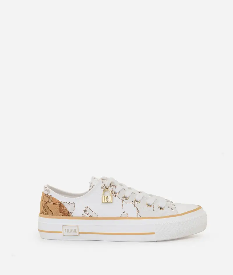 Alviero Martini Sneaker basse in panama Geo White