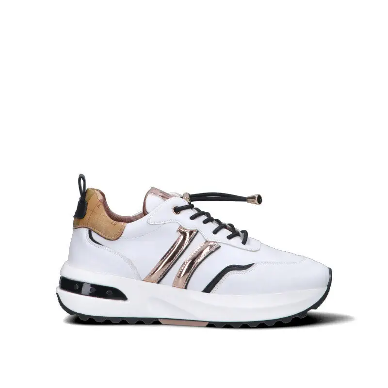 ALVIERO MARTINI Sneaker donna bianca/cuoio Vario