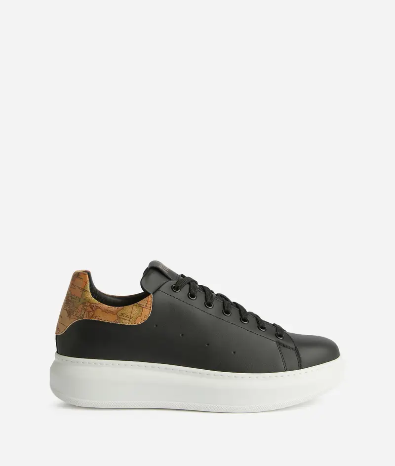 Alviero Martini Sneaker in pelle liscia con dettaglio Geo Classic Nere
