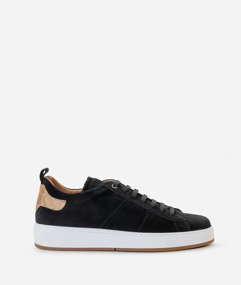 Alviero Martini Sneaker in pelle scamosciata con dettaglio Geo Classic Nere