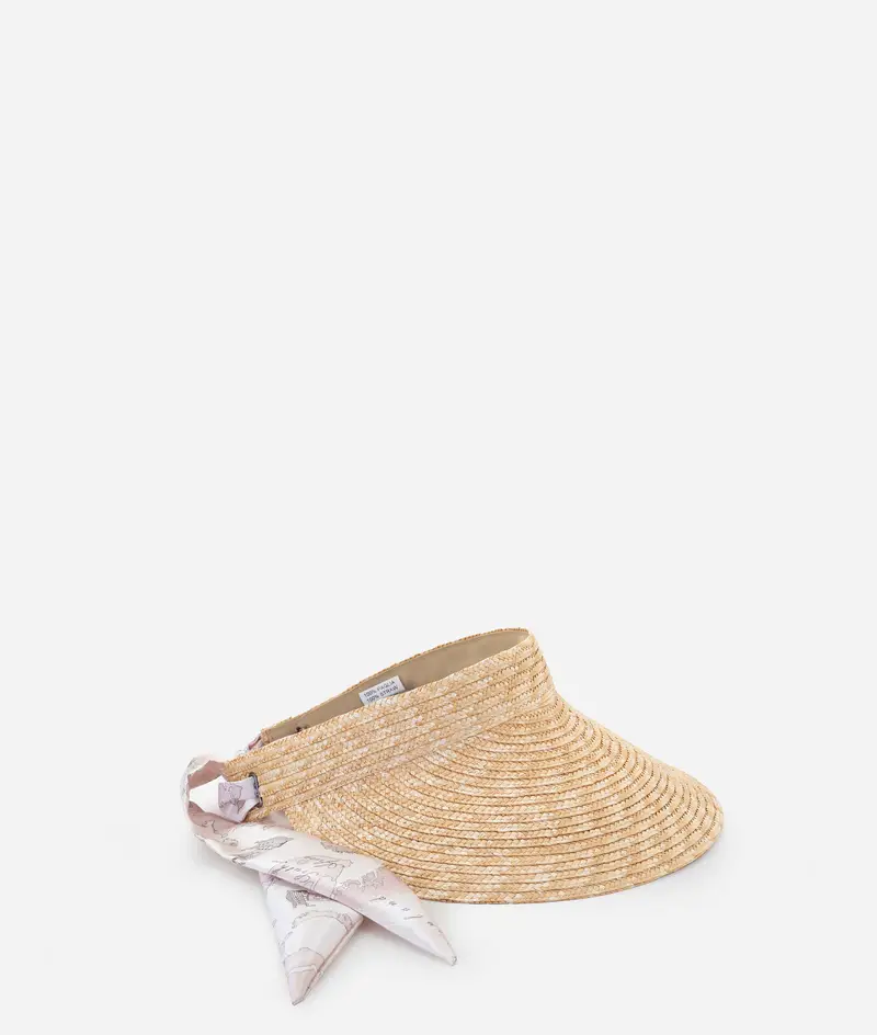 Alviero Martini Sunny Rafia visiera in paglia Naturale