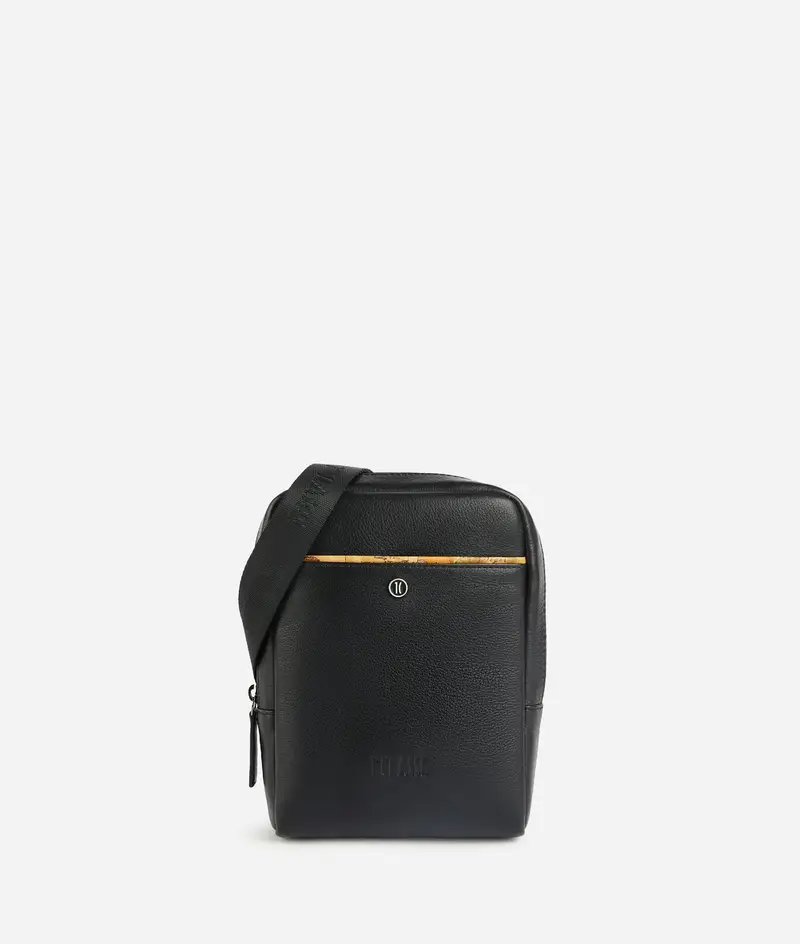 Alviero Martini Tracolla reporter in pelle Nera