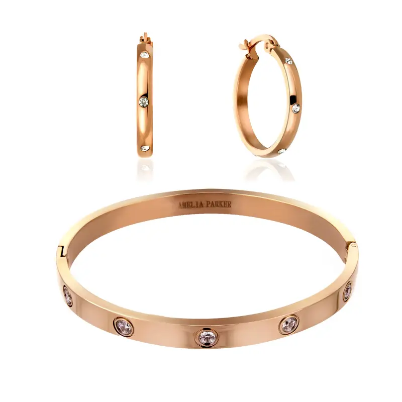 Amelia Parker Set di bracciali e orecchini da donna Sparkle