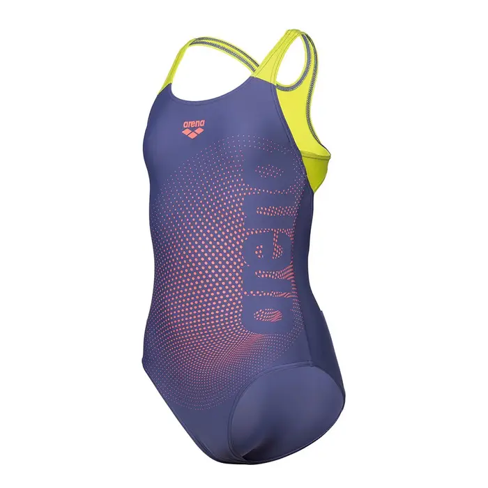 Costume Intero Piscina Dim Light Blu Lime Bambina