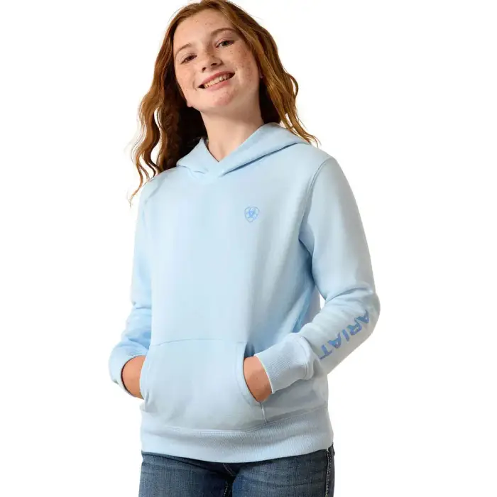 Felpa da bambina con cappuccio Ariat 2 0 Bleu