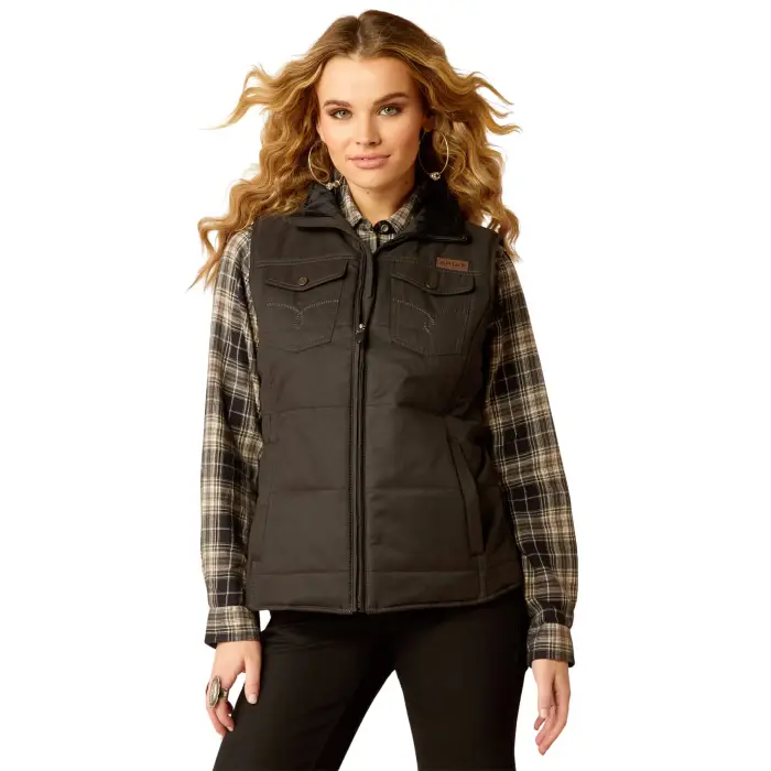 Gilet da equitazione da donna Ariat Grizzly Noir