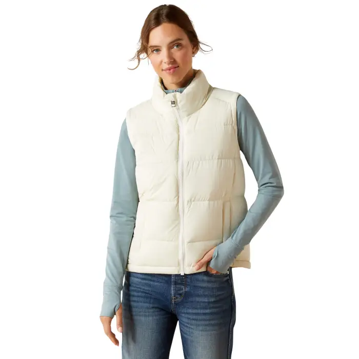 Gilet imbottito da donna Ariat UltraPuff Blanc