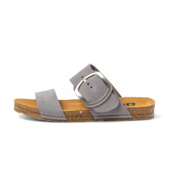 per donna 101751250003_0B0 Sandali in pelle 0175 Creta blu (42), Basso, Nessuno, Casual