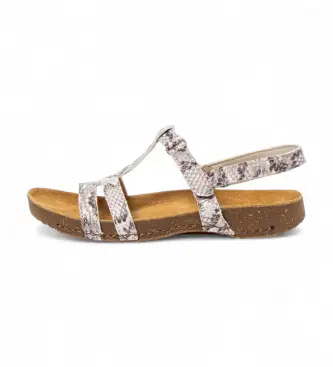 per donna 10946S230003_017 Sandali in pelle 0946S I Breathe bianco (40), Basso, Velcro, Casual