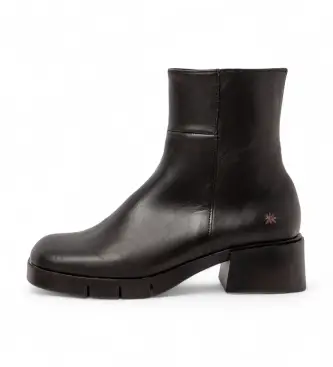 per donna 112841101003_001 1284 Stivaletti in pelle nera Warsaw (41), Nero, 3 a 5cm, Cerniera, Casual