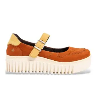 per donna 1151512GY003_0MU Ballerine rosse in pelle 1515 (42), 3 a 5cm, Fibbia, Casual, Multicolore