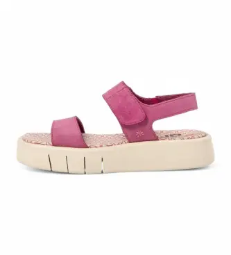 per donna 11854F343003_043 1854F Sandali Malaga in pelle rosa (40), 3 a 5cm, Velcro, Casual
