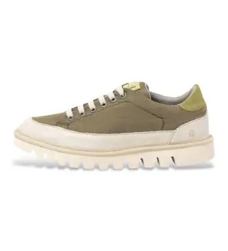Art unisex 1159611DK003_0G3 Sneakers in pelle verde 1596 Ontario, Basso, Stringhe, Casual